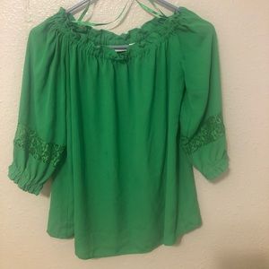 Green off the shoulder